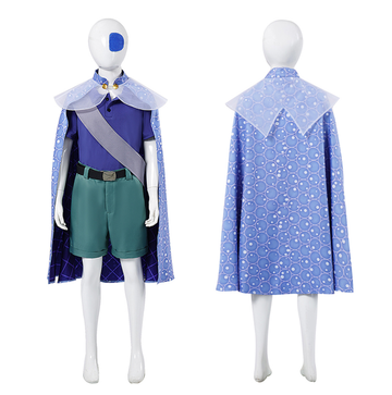 Elio 2025 Kid Cosplay Costume Blue Cloak Set For Unisex Children Halloween Carnival Suit